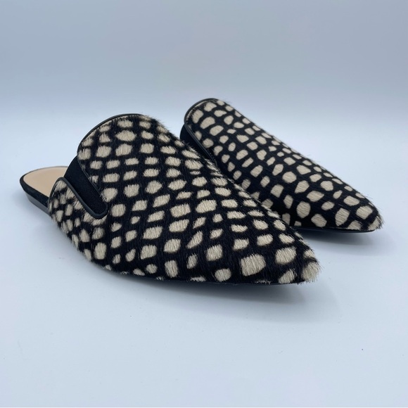Jenni Kayne Honey Giraffe Mules 7 Black & Natural - Picture 3 of 16